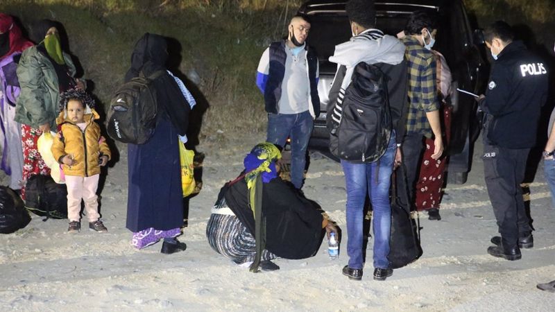 Bodrum'da 10 göçmen yakalandı