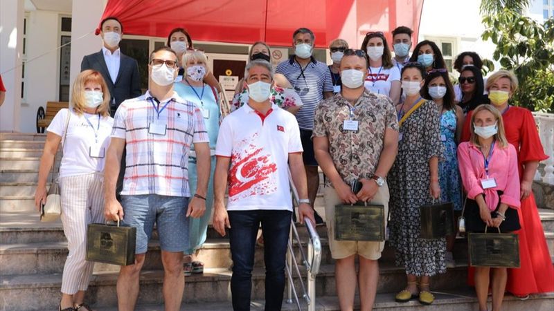 Ukraynalı yöneticiler ve acente temsilcileri Marmaris'i gezdi