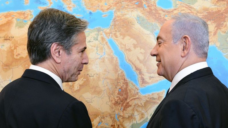 ABD Dışişleri Bakanı Blinken'in İsrail ziyaretinde dikkat çeken fotoğraf