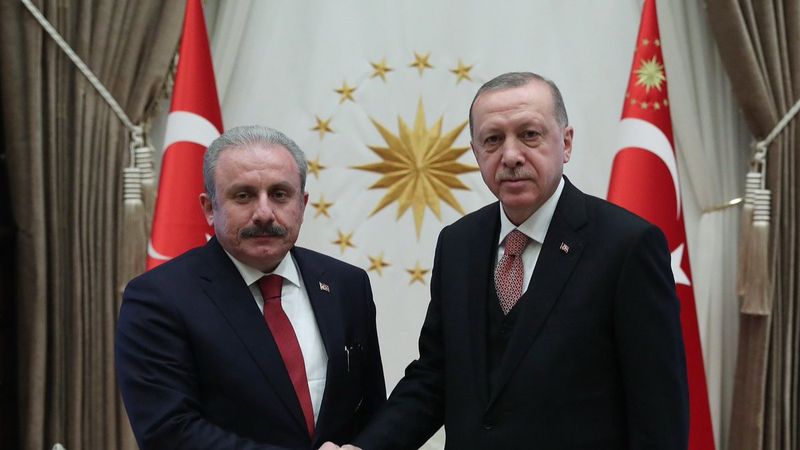 Cumhurbaşkanı Erdoğan, Mustafa Şentop ile görüştü