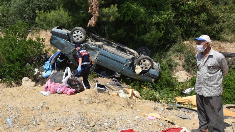 Antalya'da kazayı yara almadan atlatınca, 'Neredeyim' dedi