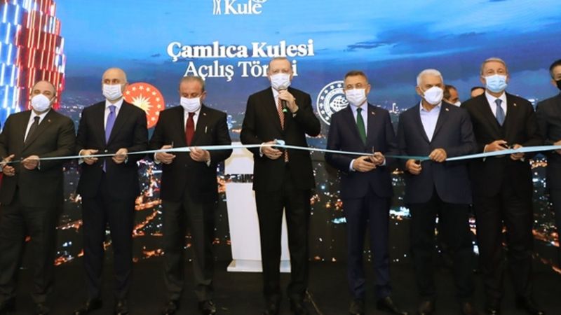 Çamlıca Kulesi'nin açılışında makas yetmedi