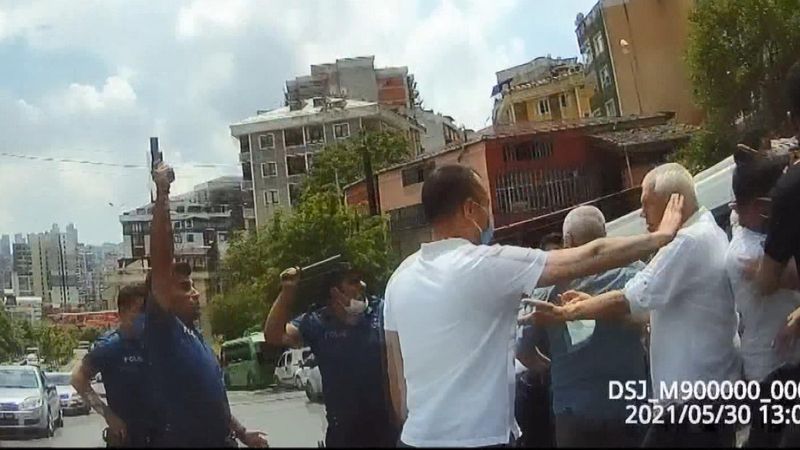 Kağıthane'de iki aile birbirine girdi, polis havaya ateş açtı