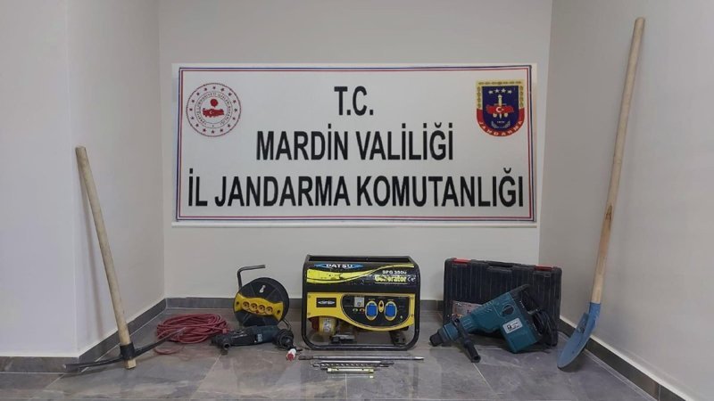 Mardin’de defineciler suçüstü yakalandı: 7 gözaltı