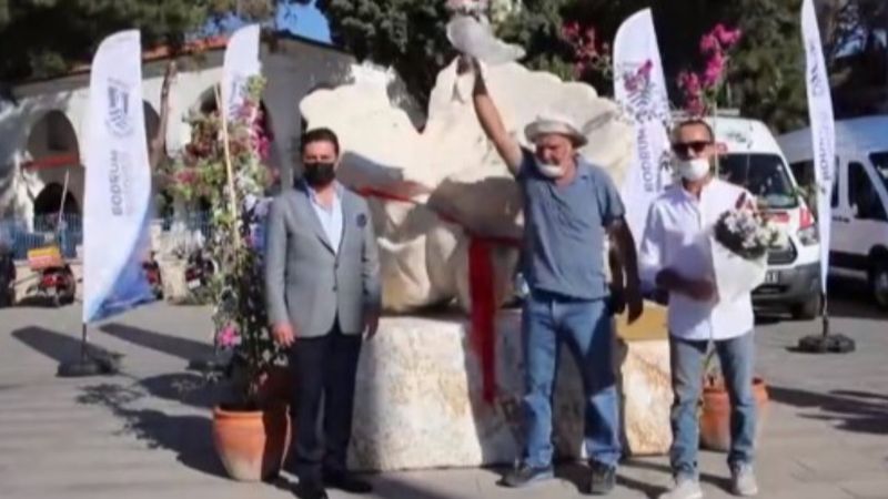 Bodrum Belediyesi'nin heykel açılış töreni