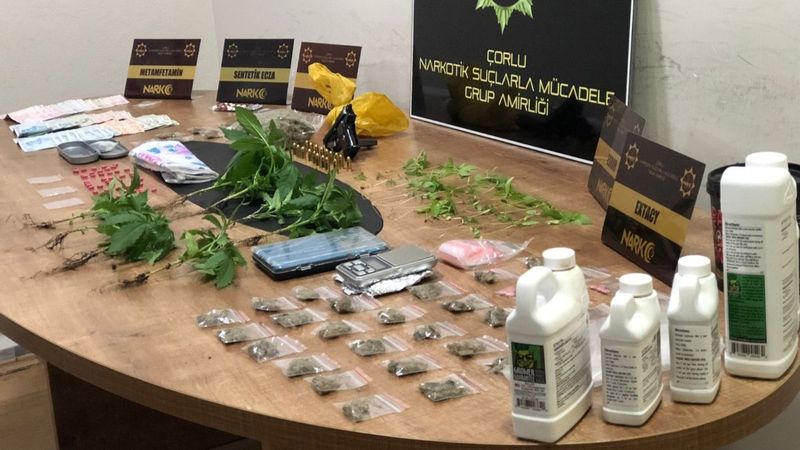 Tekirdağ'da uyuşturucuyu 'Larissa' buldu