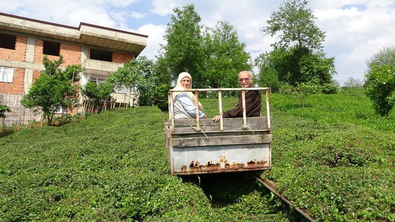 Rizeli çiftin raylı sistemi