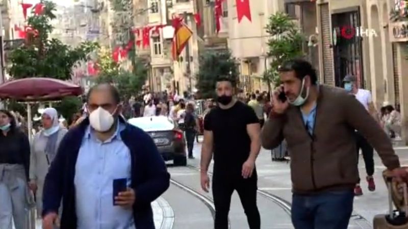 Taksim, pandemi öncesi günlere geri döndü