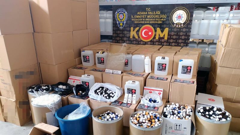 Adana’da sahte içki imalathanelerine operasyon