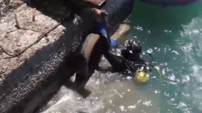 Antalya'da denizin dibi temizlendi