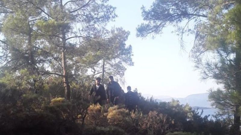 Muğla’da Yunanistan’a kaçmaya çalışan 112 kaçak göçmen yakalandı