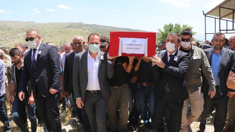Siirt şehidi Mehmet Babat'a veda