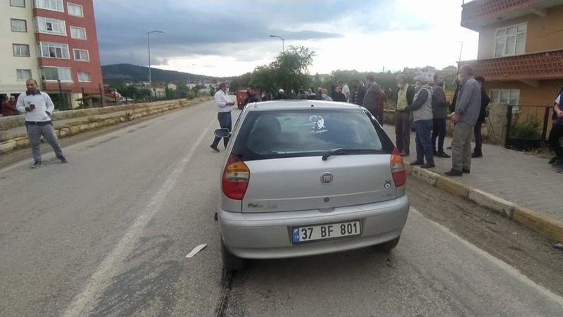 Kastamonu'da bisikletiyle evine giderken kazada yaralandı