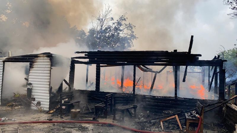 Şile'de kafeterya yangını