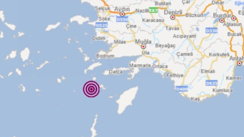 Muğla açıklarında deprem