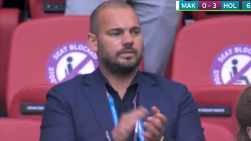 Sneijder son görünümüyle şaşırttı