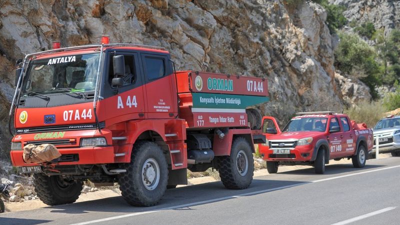 Antalya’da ormanlık alanda yangın