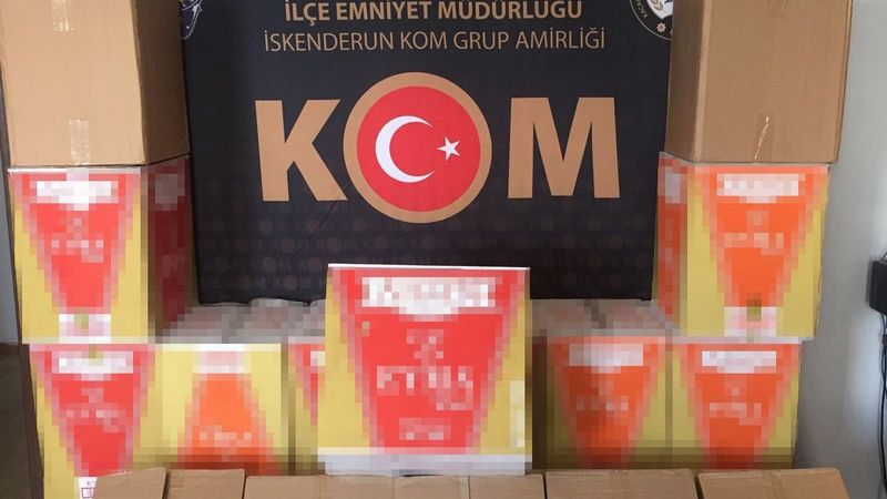 Hatay’da 22 bin kaçak makaron ele geçirildi