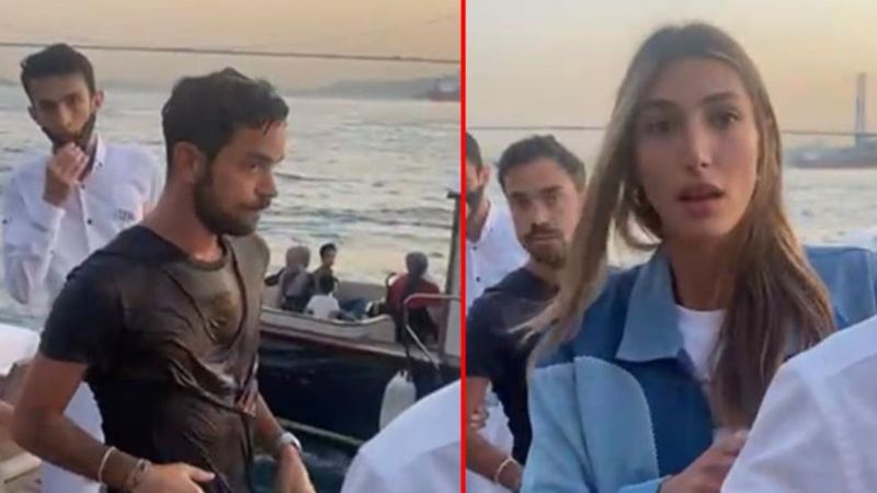 Şevval Şahin'in eski sevgilisi Marcus Aral, Kerem Kamışlı'yı denize attı