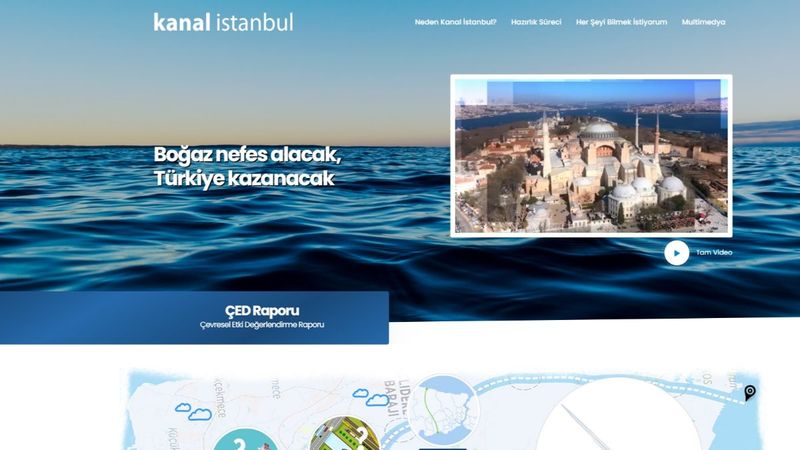 'Kanal İstanbul' internet sitesi açıldı