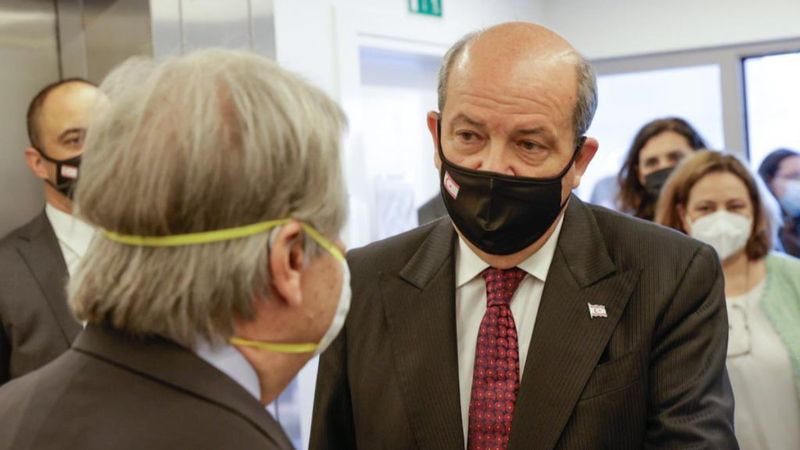 Ersin Tatar, Antonio Guterres ile görüştü