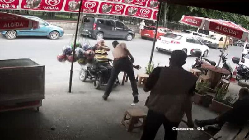 Beykoz’da engellilerin darbedilme anları kamerada