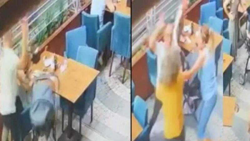 Manisa’da eski eşini darbeden zanlıya müşterilerden müdahale