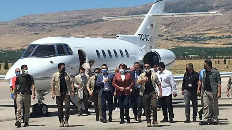 Meral Akşener, Malatya'ya özel jetle gitti