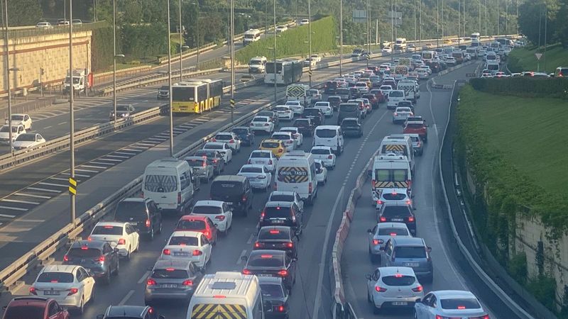 İstanbul'da trafik yoğunluğu