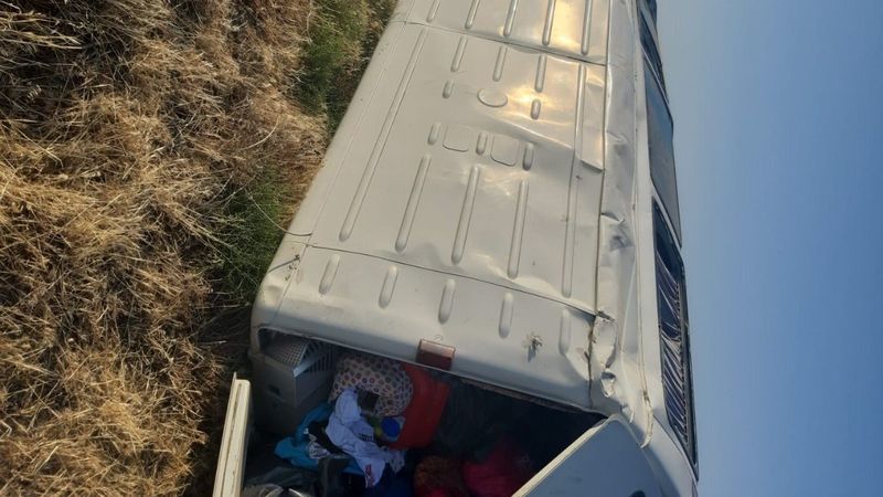 Aksaray’da minibüs şarampole devrildi: 9 yaralı