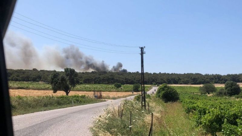 Bekir Pakdemirli'den Bozcaada yangını paylaşımı