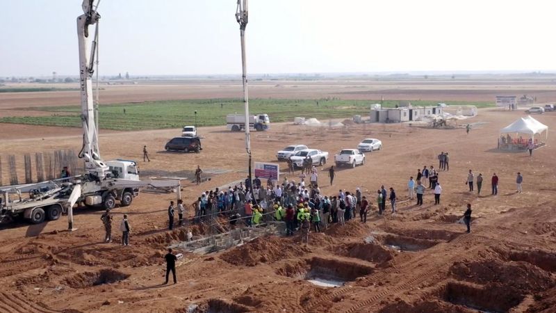 İHH, Suriye'de El Emel Kenti'nin temellerini attı