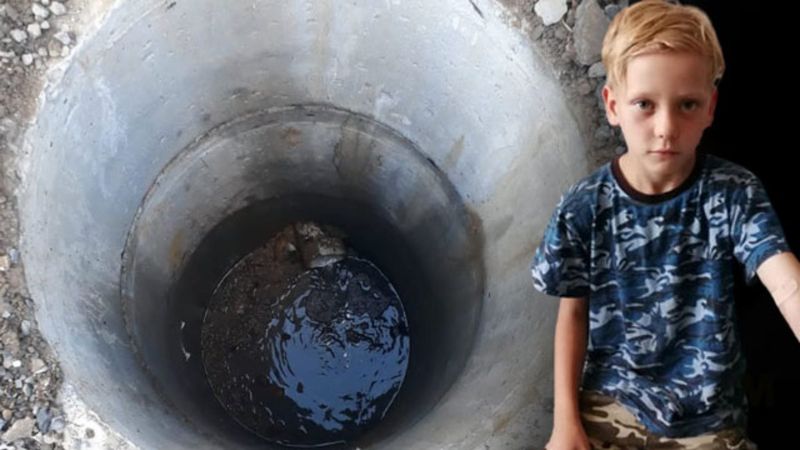 7 yaşındaki Mikail, rögar kapağı çalınan çukura düştü