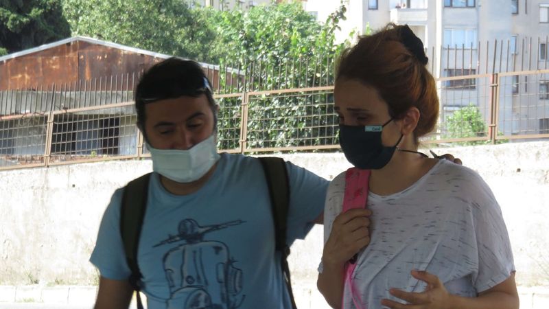 Kadıköy'de kaza yapan eşi için gözyaşı döktü