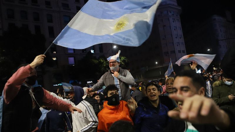 Arjantin halkı Kupa Amerika zaferini kutluyor