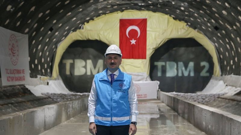 Halkalı-İstanbul Havalimanı metrosunun inşaatı sürüyor