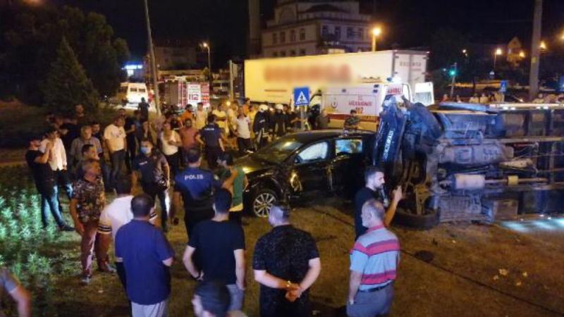 Samsun'da düğün dönüşü kaza