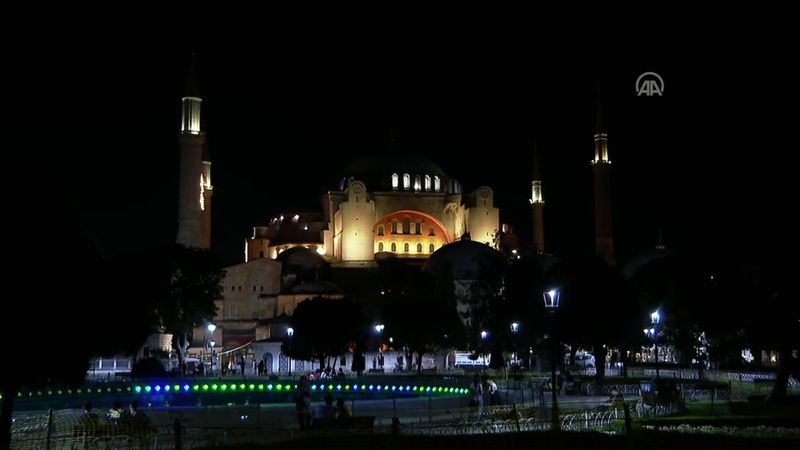 15 Temmuz'un 5'nci yıl dönümünde Ayasofya'da ilk sela