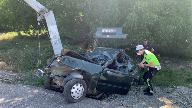 Isparta'da trafik kazası: 2'si ağır 5 yaralı