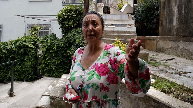 Sarıyer'deki kadının, komşusu tarafından darbedilirken dişleri kırıldı