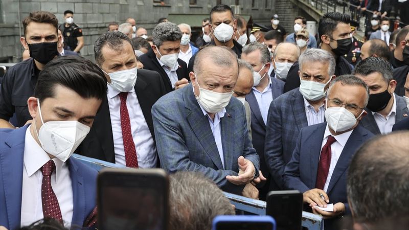 Cumhurbaşkanı Erdoğan, Rize'de