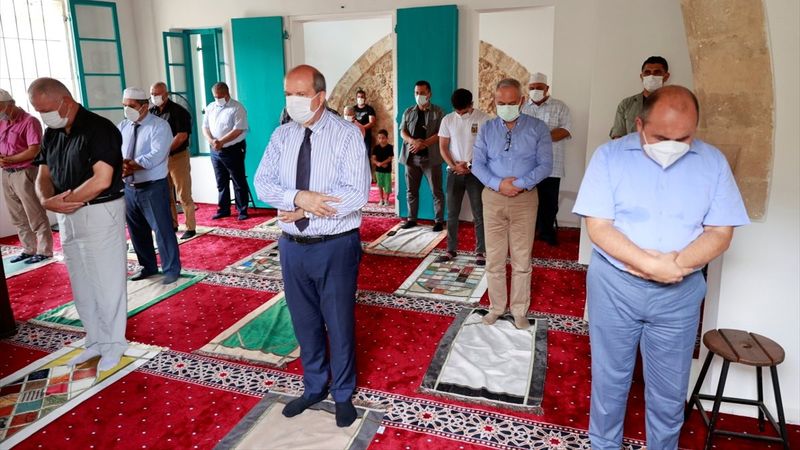 Kapalı Maraş'taki Bilal Ağa Mescidi’nde 47 yıl sonra ilk cuma namazı