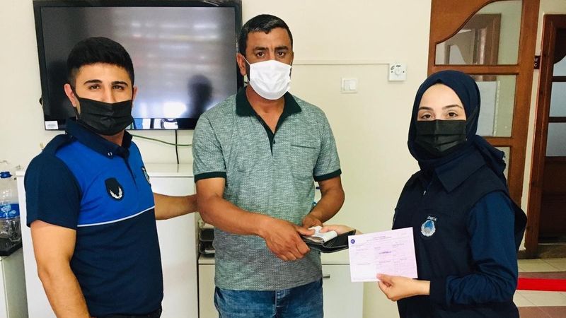 Çorum'da kaybettiği kurban parasına kavuştu