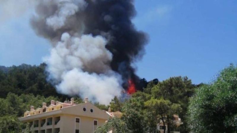 Marmaris'te orman yangını