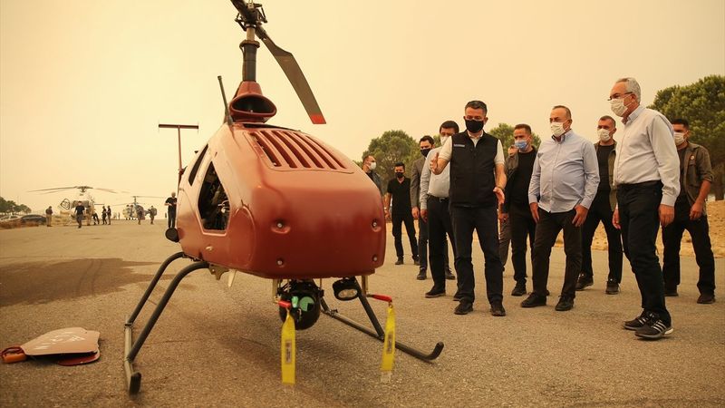 Antalya'daki yangında, bu yıl hizmete alınan İHA kullanıldı