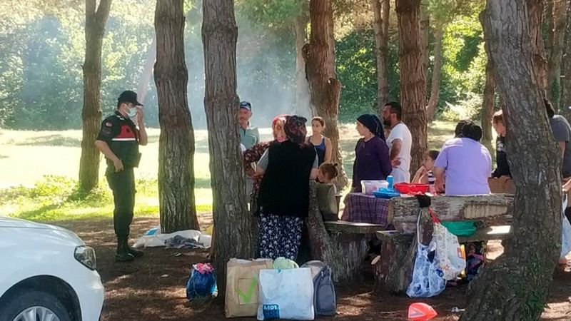 Samsun’da jandarma ekipleri ormanda denetim yaptı