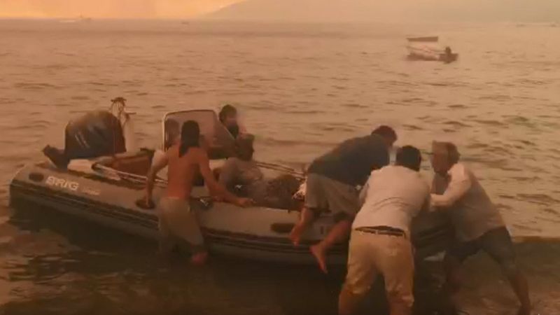 Milas'ta yangın yön değiştirdi, 3 otel tahliye edildi