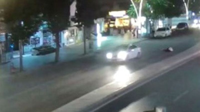 Tokat'ta ilginç kaza: Yaya otomobilin üzerine koştu