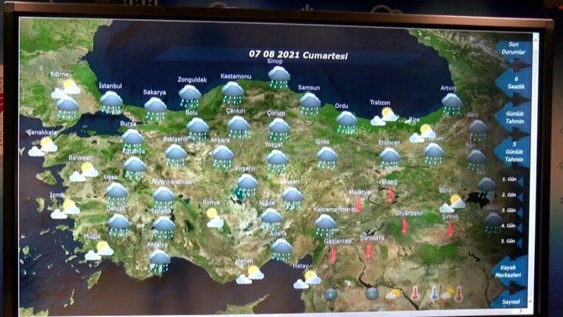 Meteoroloji'den Antalya için yağış tahmini