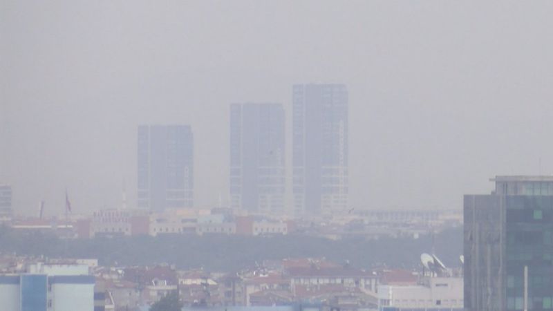 İstanbul'da kül bulutu